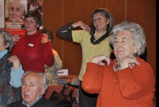 Seniorengymnastik in der Stadthalle Altdorf